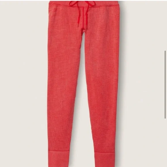 NWT Victoria's Secret Pink Light Blue High Waist Seamless Waffle Leggings Tights - Picture 4 of 11